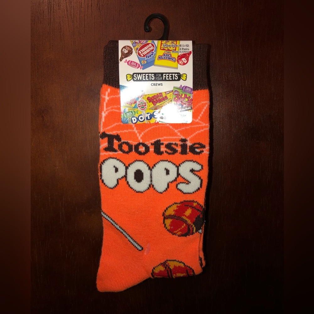SWEETS FOR YOUR FEETS NOVELTY CREW SOCKS NWT MEN’S SHOE SIZE 6.5-12